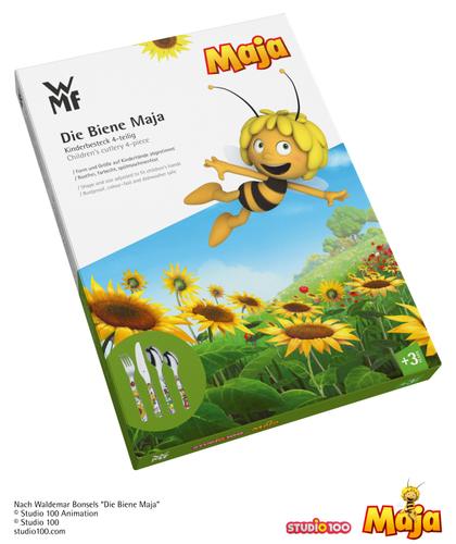 Kinderbesteck-Set Die Biene Maja, 4-teilig