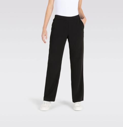 MAC JEANS - CHIARA, Floating crepe Schwarz 34/32
