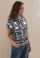 Print-Shirt mit Knopfdetail M - Universal Blue
