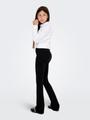 KOGROMA GLITTER FLAIRED PANT JRS 146 Normal geschnitten - Black
