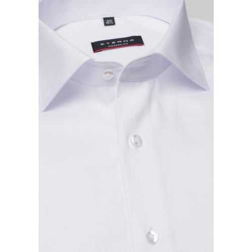 Cover Shirt Twill Langarm 45/Langarm - 65cm MODERN FIT - Weiß