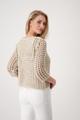 Netzpullover mit Lurex 36 - Camel