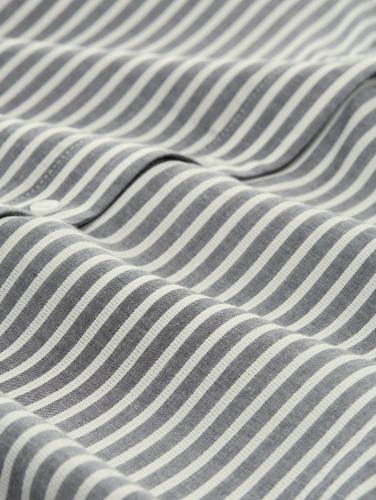 Loose Fit Bluse mit Streifenmuster 36 Loose Fit - Navy White Thin Stripe