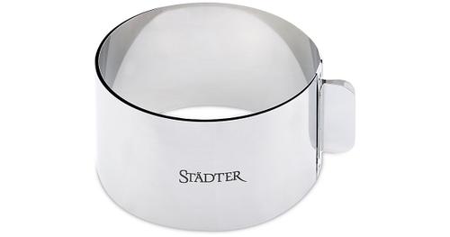 Tortenring, ca. ø 15–30 cm / H 9 cm, verstellbar silber