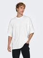 ONSMILLENIUM OVZ SS TEE NOOS L Locker geschnitten - Bright White