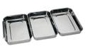 Panier-Set Edelstahl 23x15x3cm 3teilig
