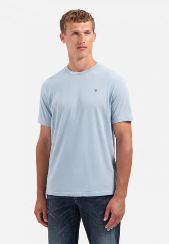 T-Shirt Crewneck Solid Basic S Regular Fit - Dusty Blue