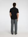 SLHFAVE SPORT ZIP SS POLO NOOS Schwarz S