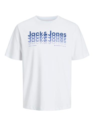 JJTEX TEE SS CREW NECK L Normal geschnitten - White