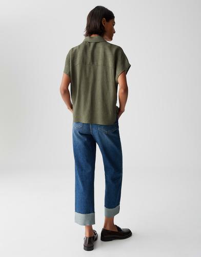 Bluse "Fasinga" - Oliv / 44