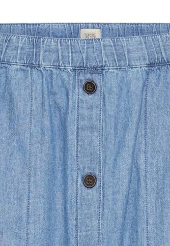 Langer Denim-Rock mit elastischem Bund 36 Regular Fit - Denim