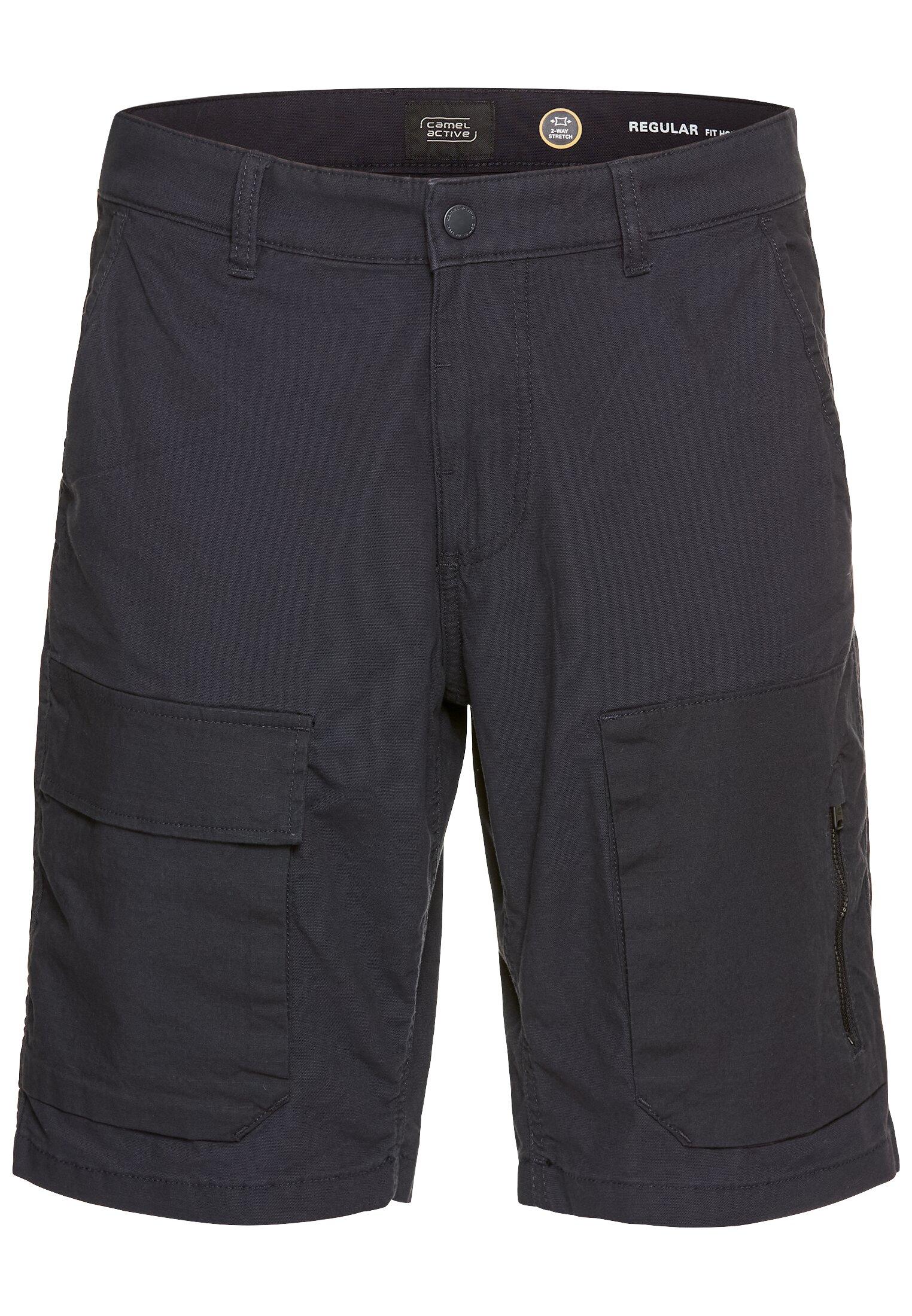 Cargo Shorts mit Ripstop-Kontrast Blau 33IN