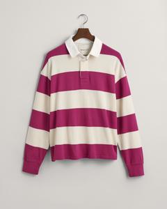 Heavy Rugger mit Blockstreifen XL - Beautyberry Purple