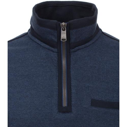 Sweat-Troyer gemustert XL - Blau