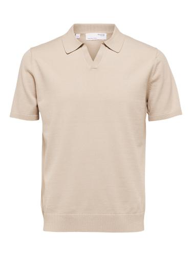 SLHTELLER SS KNIT POLO NOOS Grau L