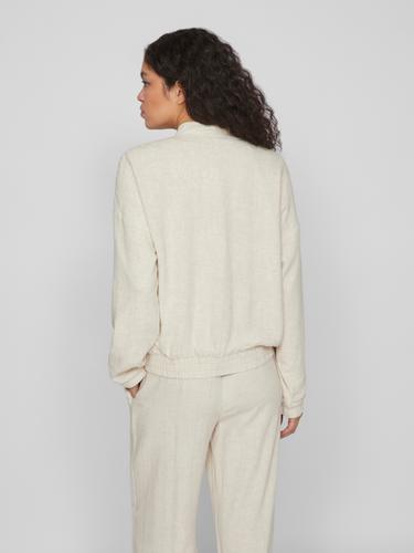 VIAIKO LINEN BOMBER JACKET #3 42 - Super Light Natural Melan