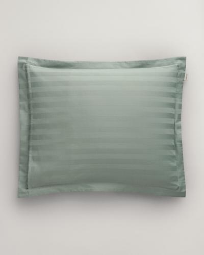 Sateen Kopfkissenbezug mit Streifen 40X80 - Clay Green