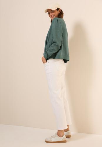 Leichter Leinen-Blouson L - Balmy Khaki