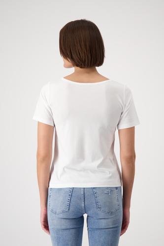 T-Shirt mit gezeichneter Frau 40 - Off-white