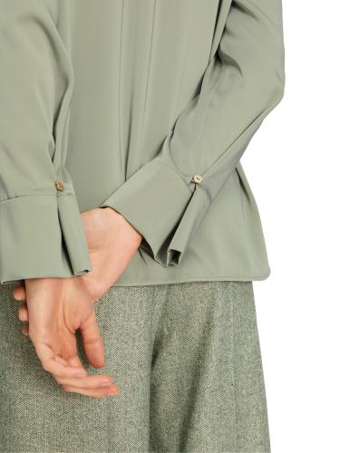 Bluse mit Stehkragen 40 - Frozen Sage