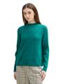 Strickpullover mit Stehkragen XL Regular Fit - Jade Green Melange