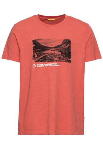 T-Shirt mit Print aus nachhaltigem Organic Cotton Rot 3XL