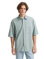 Overshirt Hemd mit kurzen Ärmeln S Regular Fit - Light Ice Blue
