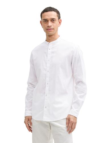 Regular Fit Hemd mit Leinenanteil XL Regular Fit - White