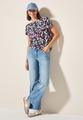 T-Shirt mit Knopfdetail M - Vanilla White