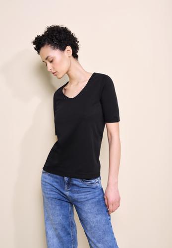 Basic Kurzarmshirt 34 - Black