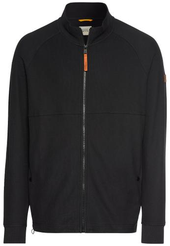 Sweatjacke mit Stehkragen Schwarz XL