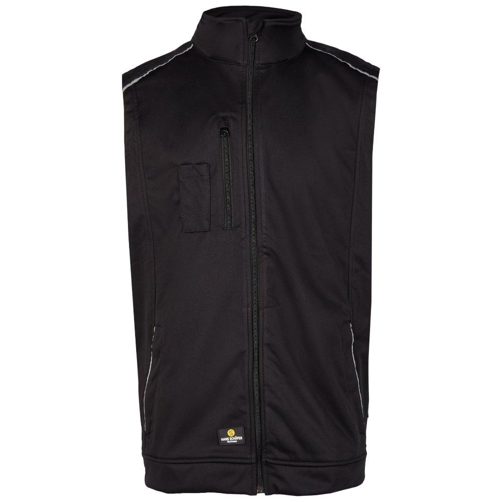 SMART Softshell Weste - Schwarz - Gr: 6XL