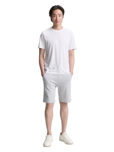 Sweat Shorts mit detailliertem Kordelzug XL Regular Fit - Light Stone Grey Melange