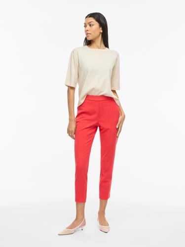 VIMALU O-NECK 2/4 KNIT TOP-NOOS L Locker geschnitten - Sandshell