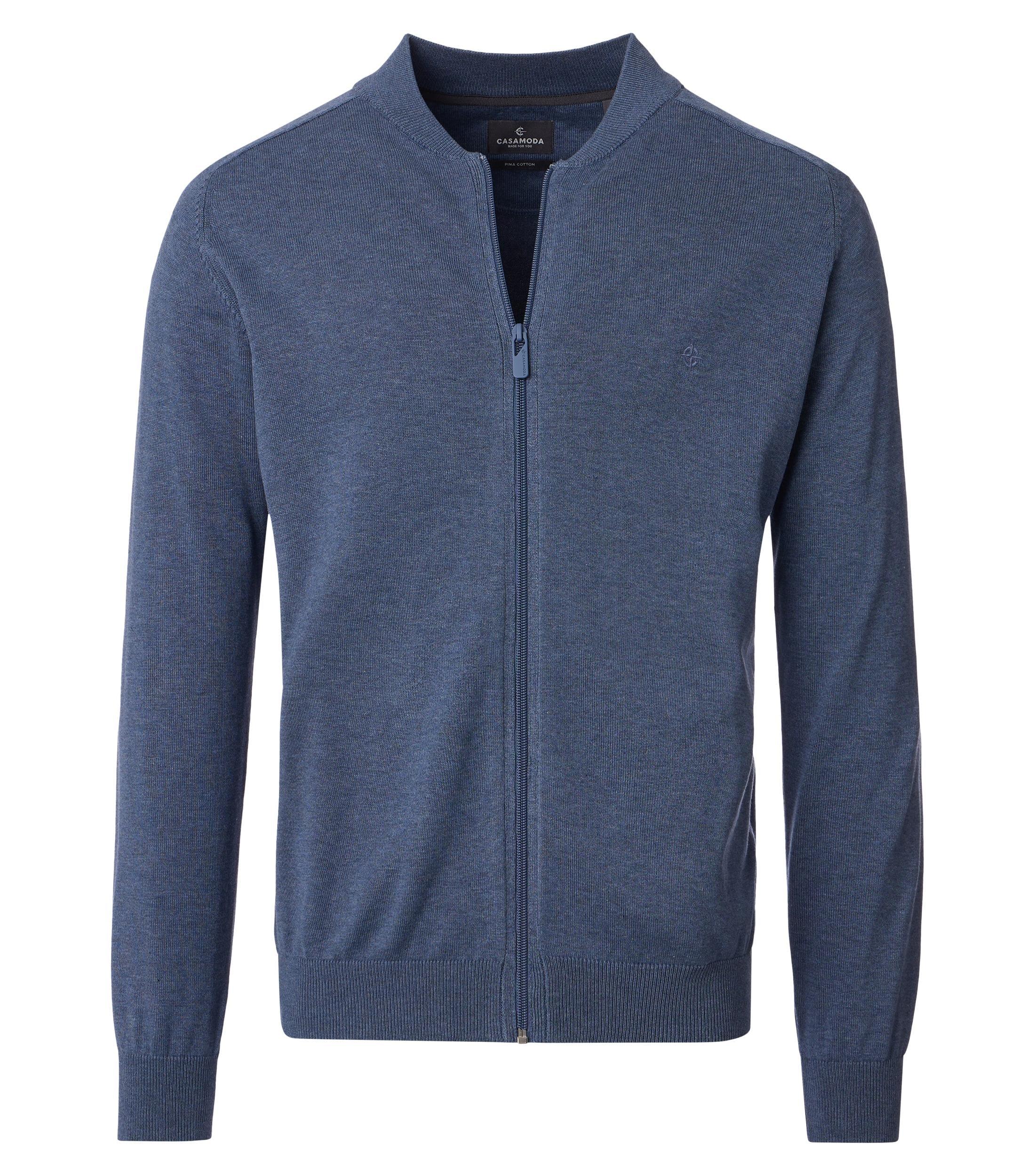 Strickjacke M Basic Knitwear - Blau
