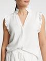 SLFVIVA SL SUN RUFFLE TOP NOOS 40 Normal geschnitten - Snow White