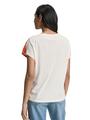 T-Shirt im Material-Mix M Regular Fit - Red Abstract Flower