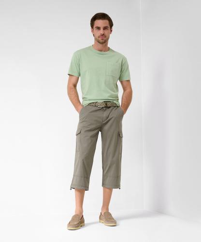 Style Brady 29 Cargo-Bermuda, Herrenhose, Aufgesetzte Gesäßtaschen, Sportive Cargotaschen, Französische Vorderhosentaschen, Verdeckter Reißverschluss, Normale Leibhöhe, Gerader Schnitt, Relaxed Fit - Pale Olive