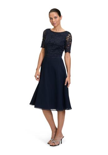 Cocktailkleid Blau 38