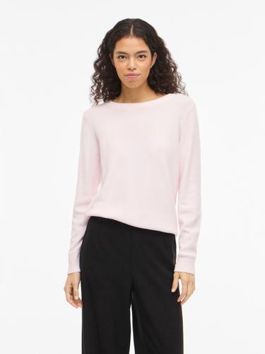 VIRIL O-NECK L/S KNIT TOP - NOOS XL Normal geschnitten - Cherry Blossom
