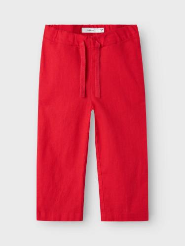 NMFFALINNEN STRAIGHT PANT 104 Weiter Beinschnitt - Chinese Red