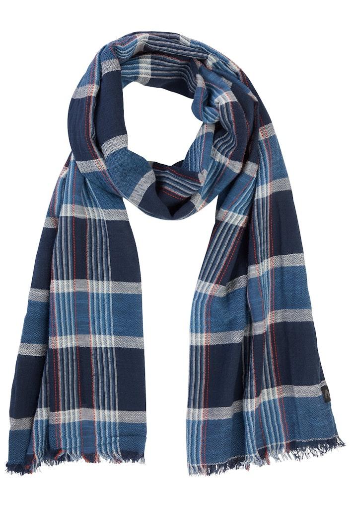 Schal aus Organic Cotton Blau OS
