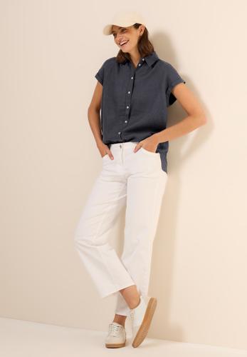 Leinen-Hemdbluse L - Volcanic Grey