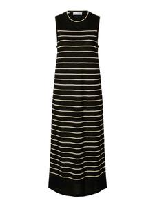 SLFESTHER SL KNIT CONTRAST DRESS S Locker geschnitten - Black
