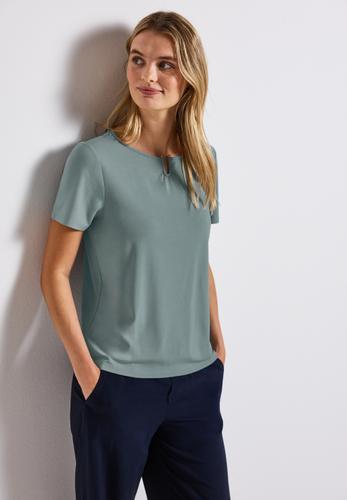 Jersey-Shirt mit Cut-Out 36 - Arona Blue