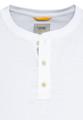 Kurzarm Henleyshirt aus reiner Baumwolle Weiß XL