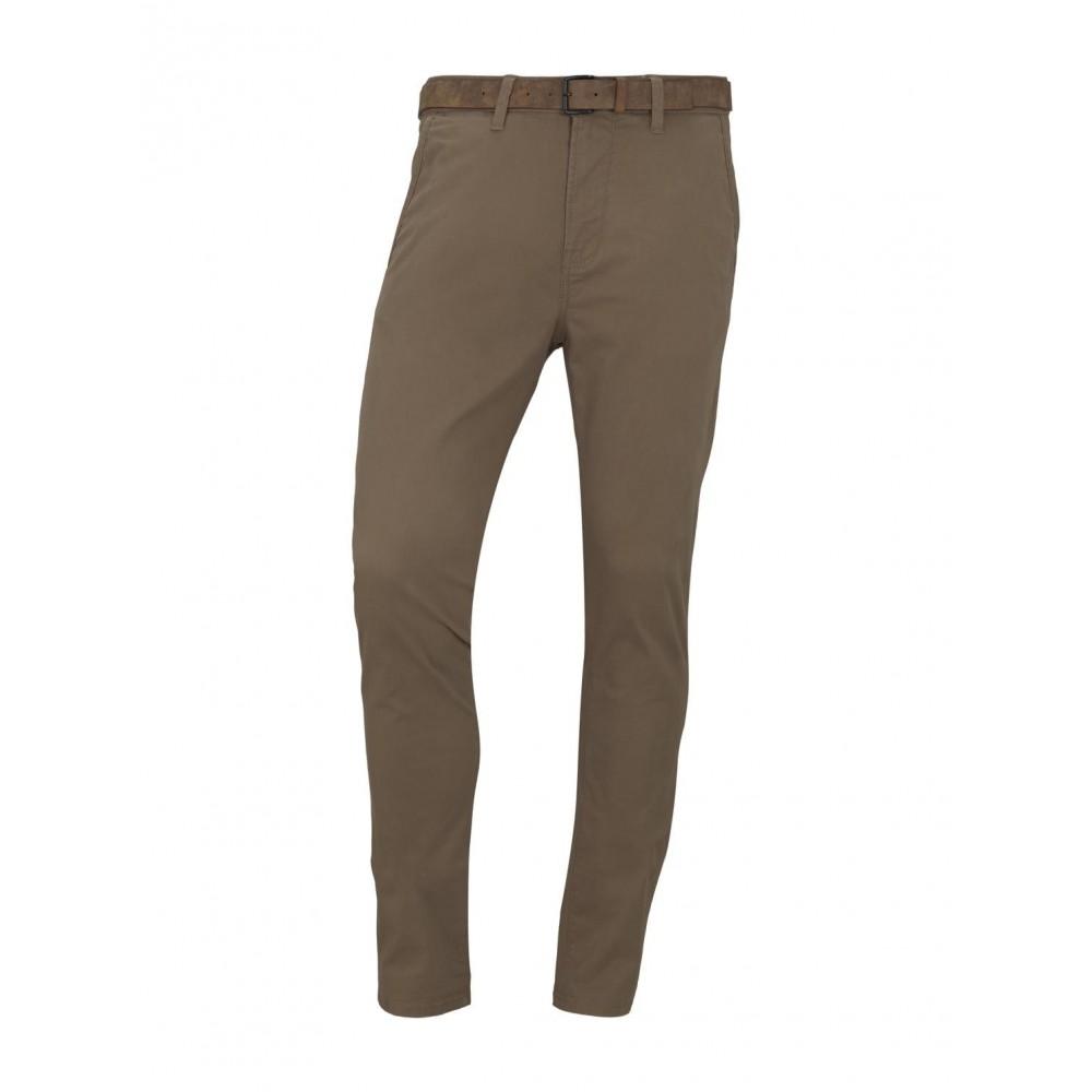 Slim Fit Chino Hose mit Gürtel 32/34 Slim Fit - Honey Camel Beige