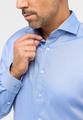 Performance Shirt Natté-Stretch Langarm 42/Langarm - 65cm MODERN FIT - Mittelblau
