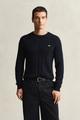 Zopfstrick Rundhalspullover aus Baumwolle XXXL - Evening Blue
