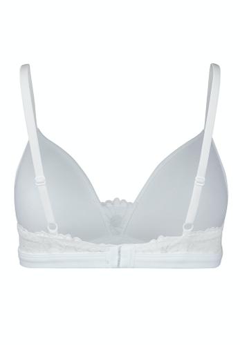 Skiny Damen Triangel gepaddet CottonLace Essentials Weiß 70 B